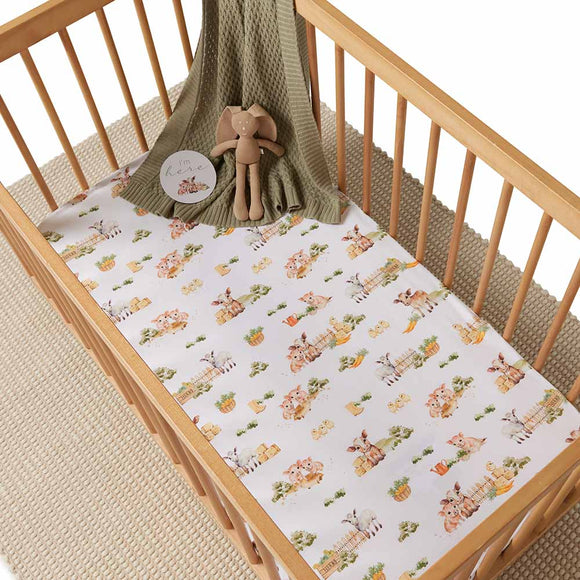 Farm Organic Fitted Cot Sheet