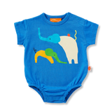 Happy Herd Blue Short Sleeve Bodysuit