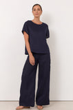 Dillon Linen Top Navy