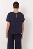 Dillon Linen Top Navy