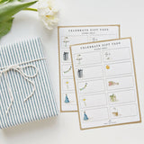 Celebrate Gift Tag Label Sticker Sheets