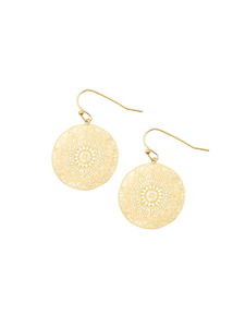 Gold Mini Web Earrings