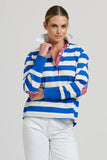 Rugby Sweatshirt Mid Blue/Ivory