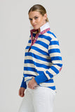 Rugby Sweatshirt Mid Blue/Ivory