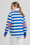 Rugby Sweatshirt Mid Blue/Ivory