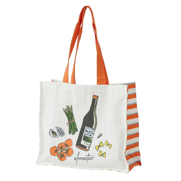 Alimentari Cotton Tote Bag 40x15x32cm