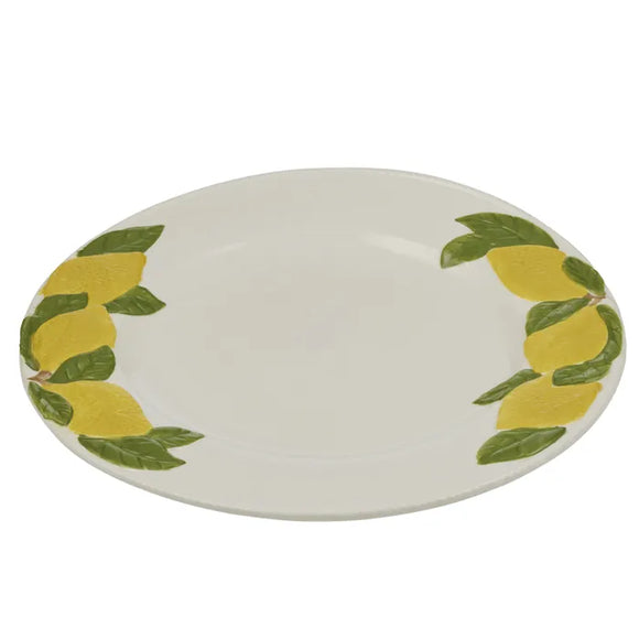 Limone Ceramic Platter 35cm Yellow