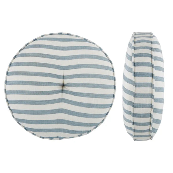 Montauk Round Cotton Cushion 40cm Denim