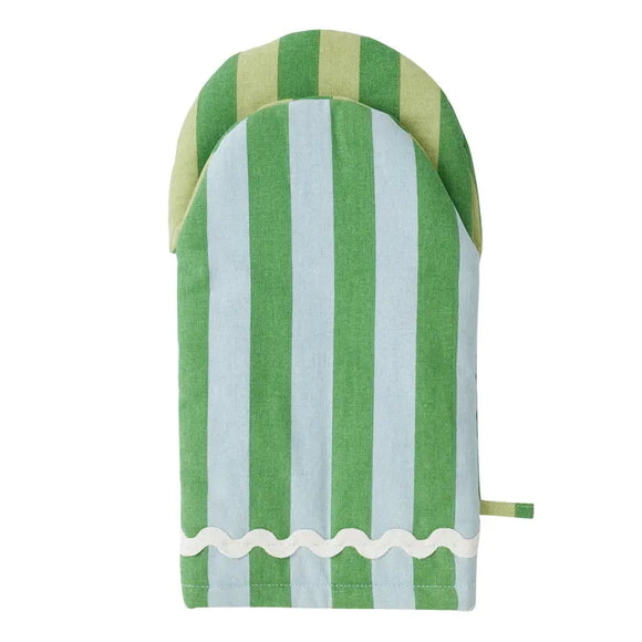 Carnivale Cotton Oven Glove Green 16x35cm