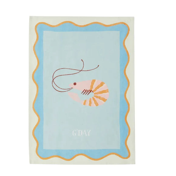G'Day Cotton Tea Towel Blue 50x70cm