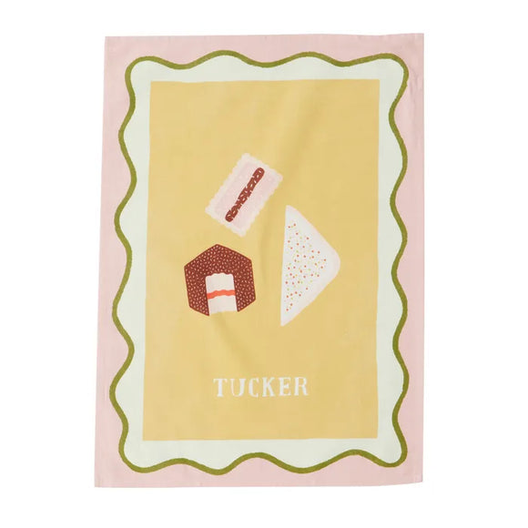 Tucker Cotton Tea Towel Mustard 50x70cm