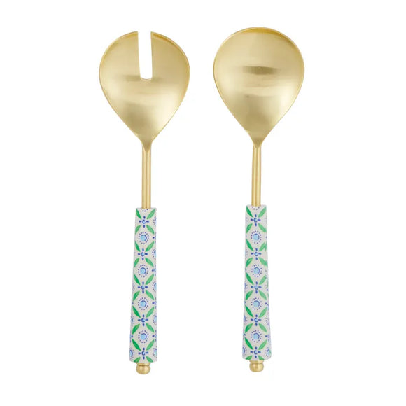 Iris S/2 S/Steel Salad Servers 28cm