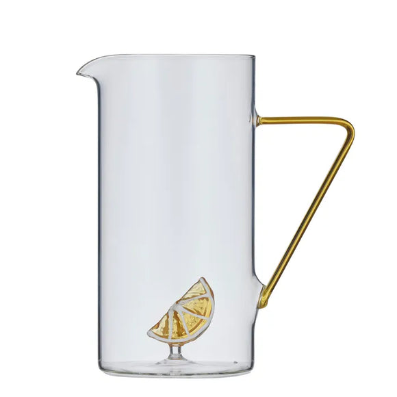 Lemon Slice Glass Jug 17.5x10x20cm