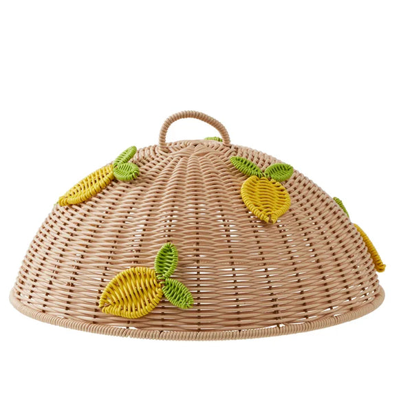 Citron Woven Food Cover 35x15cm Yellow