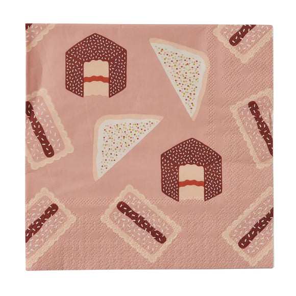 Tucker 20pk 3 Ply 33cm Napkin Pink