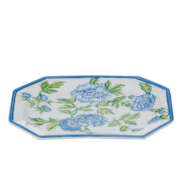 Mabel Ceramic Platter 29x37cm Blue/Green