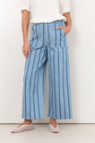 Gabriella Stripe Denim Pant