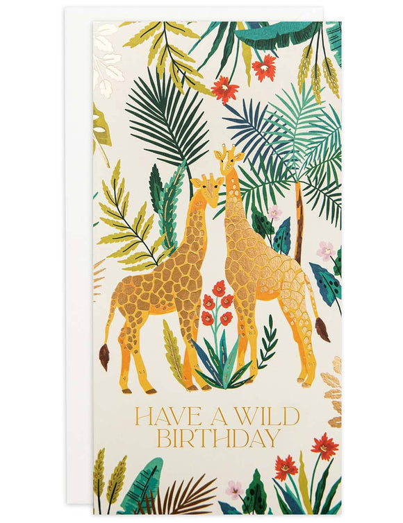 Have a Wild Birthday Giraffe Tall Card