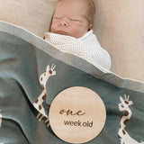 Geoff the Giraffe Blanket Green