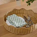 Mali Natural Wavy Round Tray 40cm