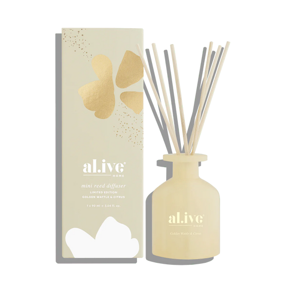 Mini Reed Diffuser Golden Wattle & Citrus