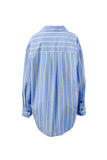 Peta Oversized Shirt Bay Blue Butter Yellow Stripe