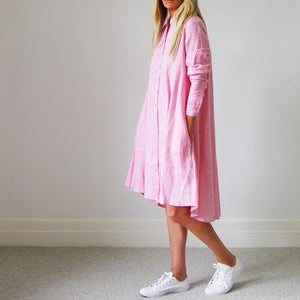 Murphy Linen Dress Peony