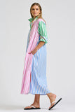 Luna Longline Shirtdress - Spring Combo