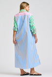 Luna Longline Shirtdress - Spring Combo