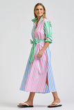 Luna Longline Shirtdress - Spring Combo