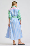 Luna Longline Shirtdress - Spring Combo
