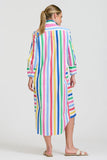 The Andrea Shirtdress Fiesta Stripe