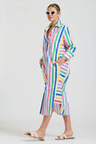 The Andrea Shirtdress Fiesta Stripe