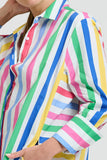 The Andrea Shirtdress Fiesta Stripe