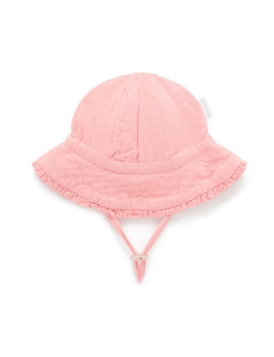 Ruffle Sun Hat Papaya