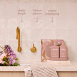 Bloom Wash & Lotion Duo + Waffle Towel Gift Set - Raspberry Blossom & Juniper