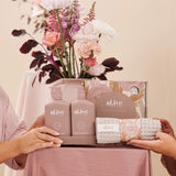 Bloom Wash & Lotion Duo + Waffle Towel Gift Set - Raspberry Blossom & Juniper