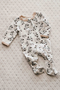 Long Sleeve Zip Romper Ray