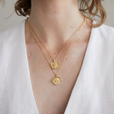 Emmanuelle Coin Necklace Gold