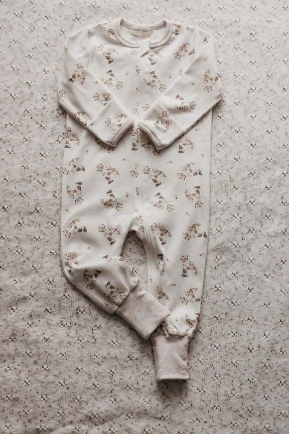 Long Sleeve Zip Suit Daisy