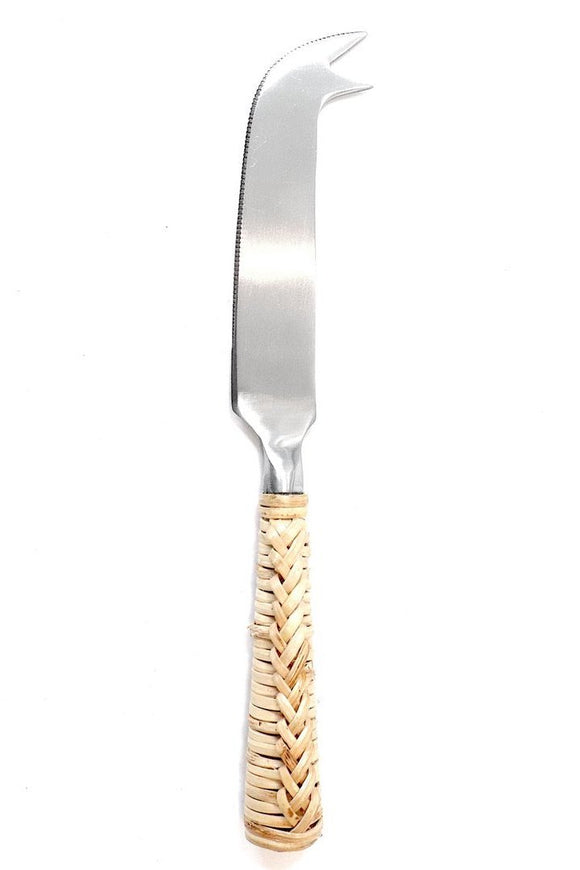 Wicker Cheese Knife Natural