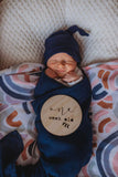 Organic Muslin Wrap Navy