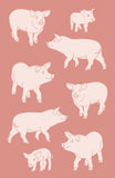 Tea Towel Pig