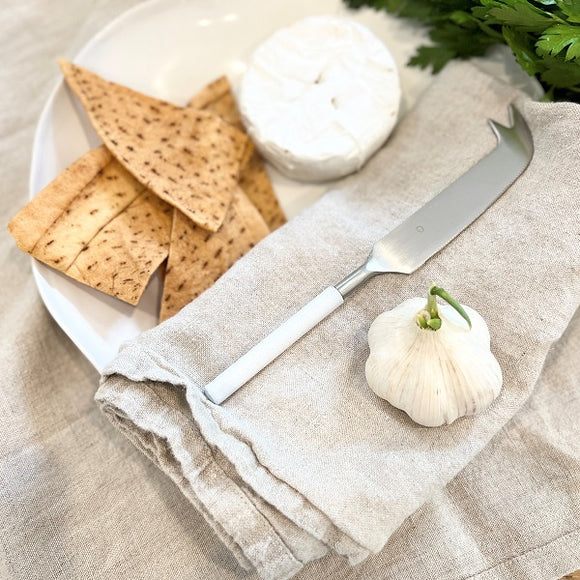 White Handle Cheese Knife