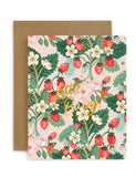 Little Baby - Strawberries Greeting Card