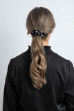 Spotted Scrunchie Black & White