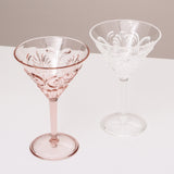Flemington Acrylic Martini Glass Pale Pink