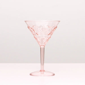 Flemington Acrylic Martini Glass Pale Pink