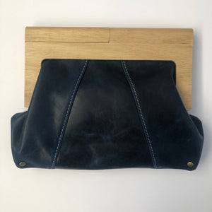 Ocean Leather Timber Clutch