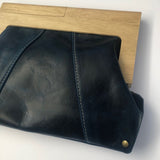 Ocean Leather Timber Clutch